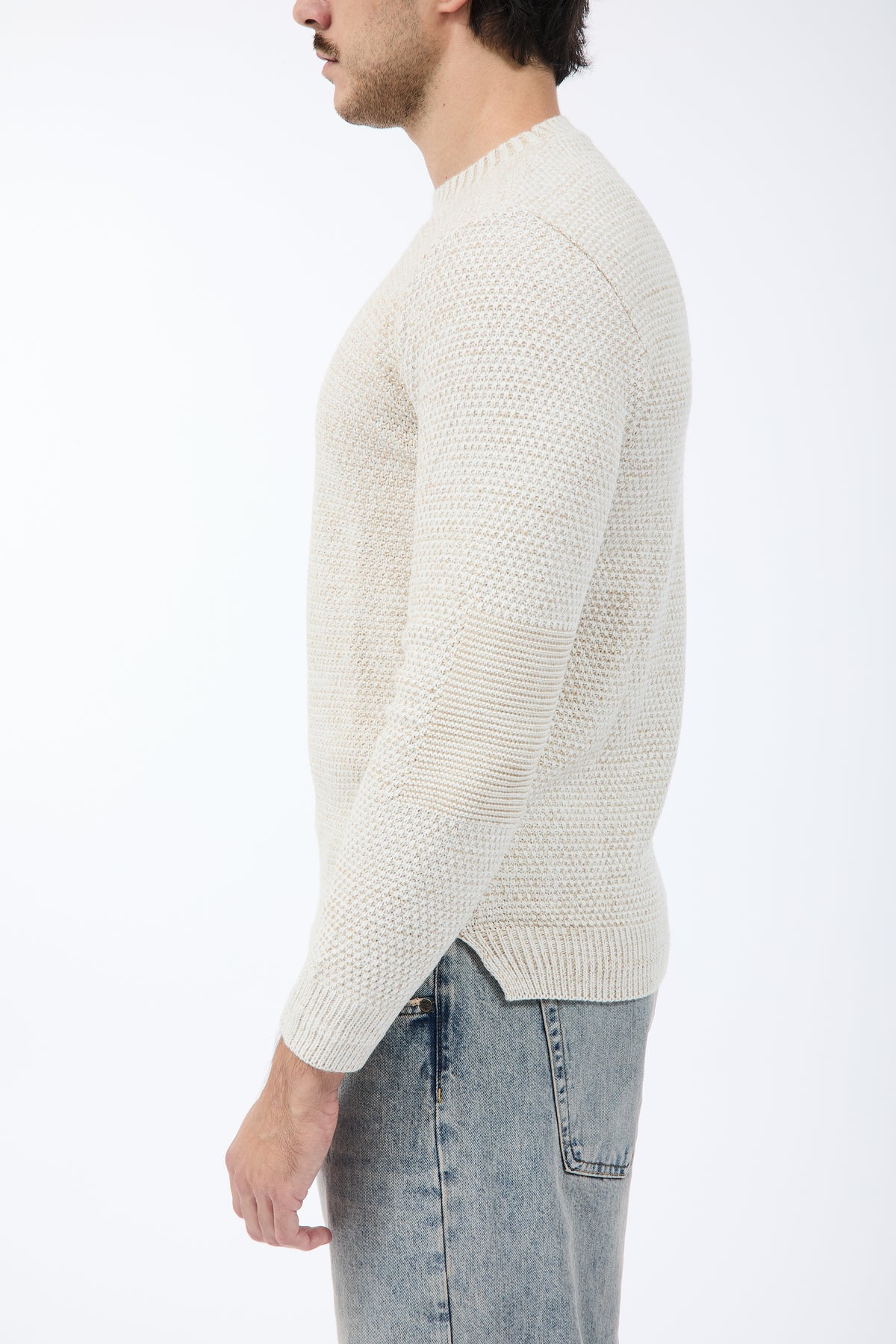 Maglione Block Eleven Scandiano Panna-Cammello