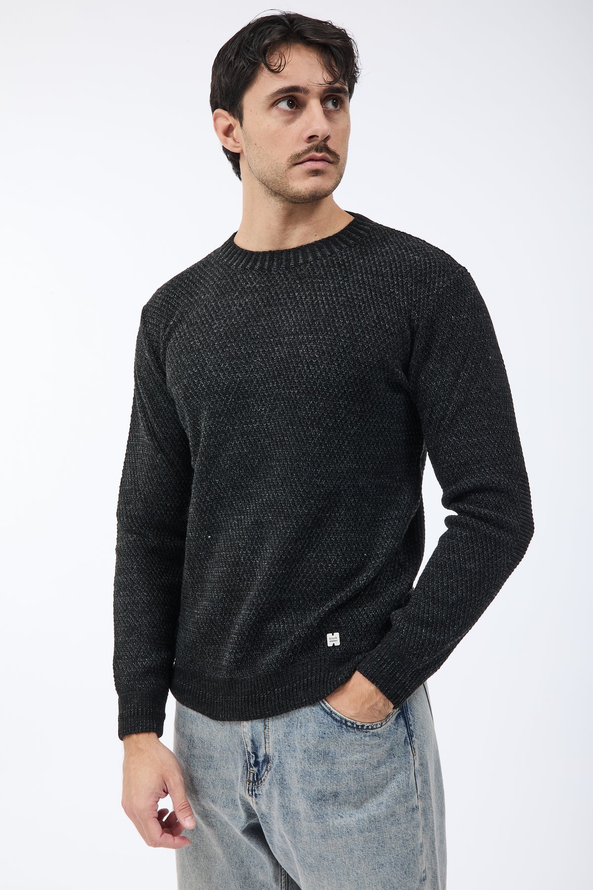 Maglione Block Eleven Scandiano Nero-Antracite
