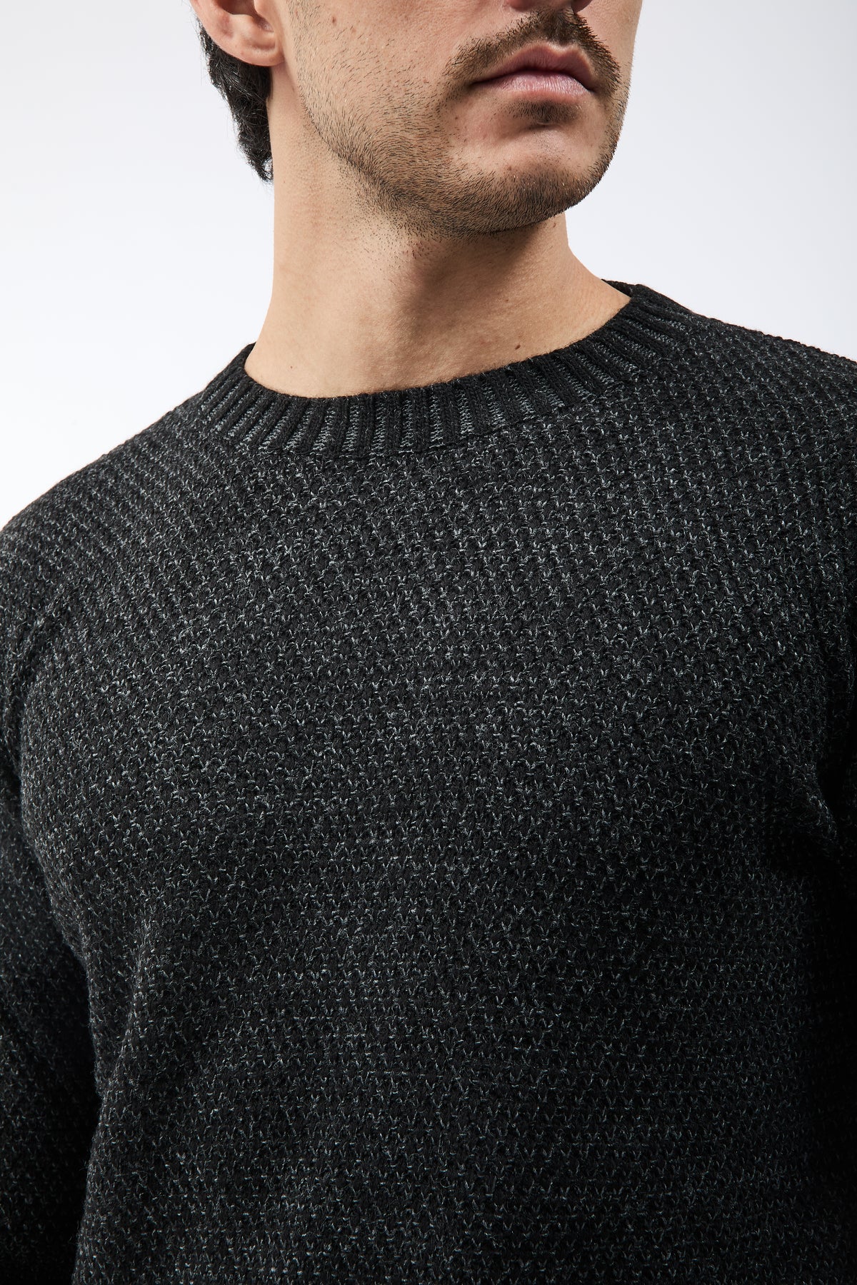 Maglione Block Eleven Scandiano Nero-Antracite