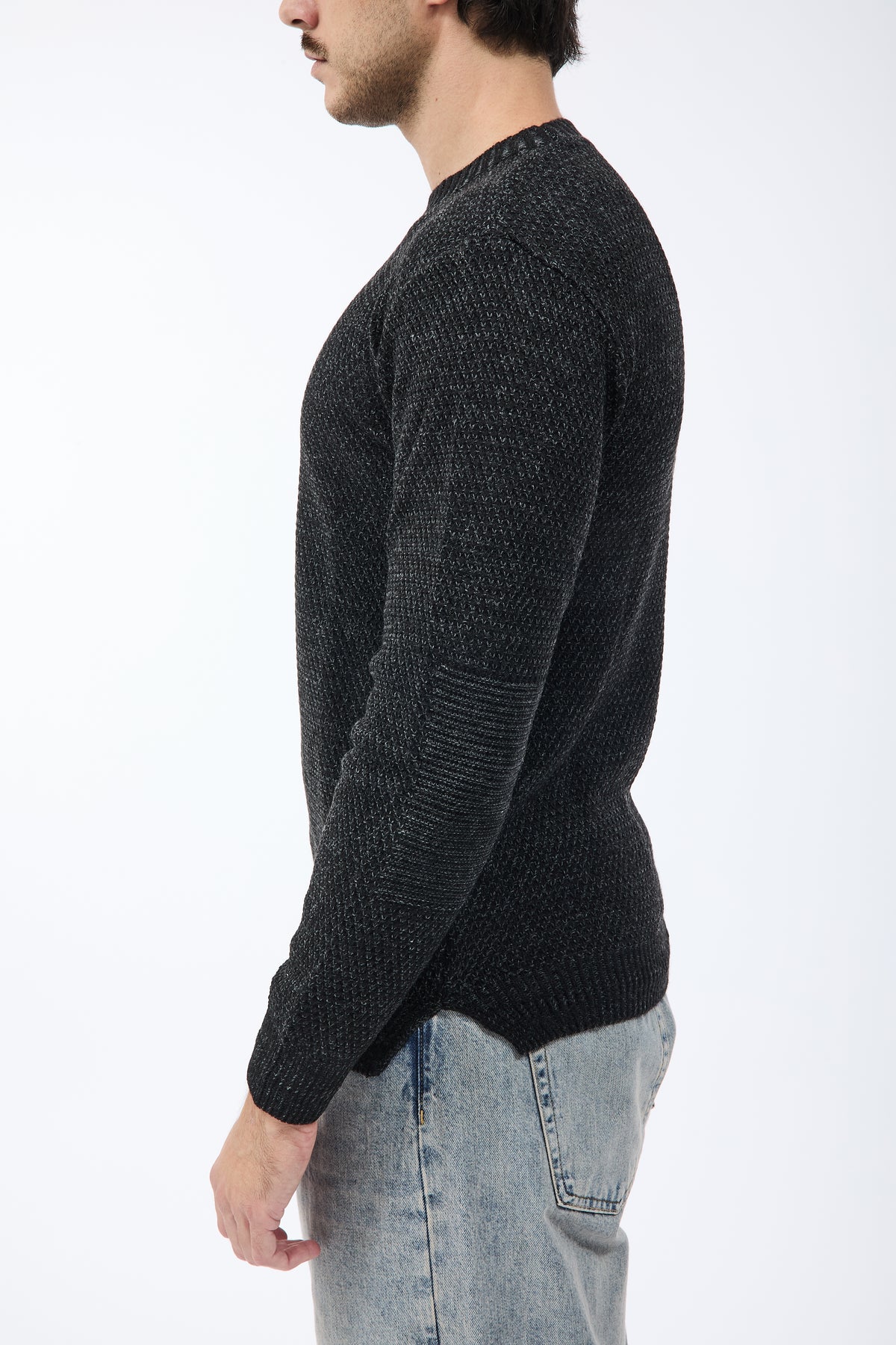 Maglione Block Eleven Scandiano Nero-Antracite