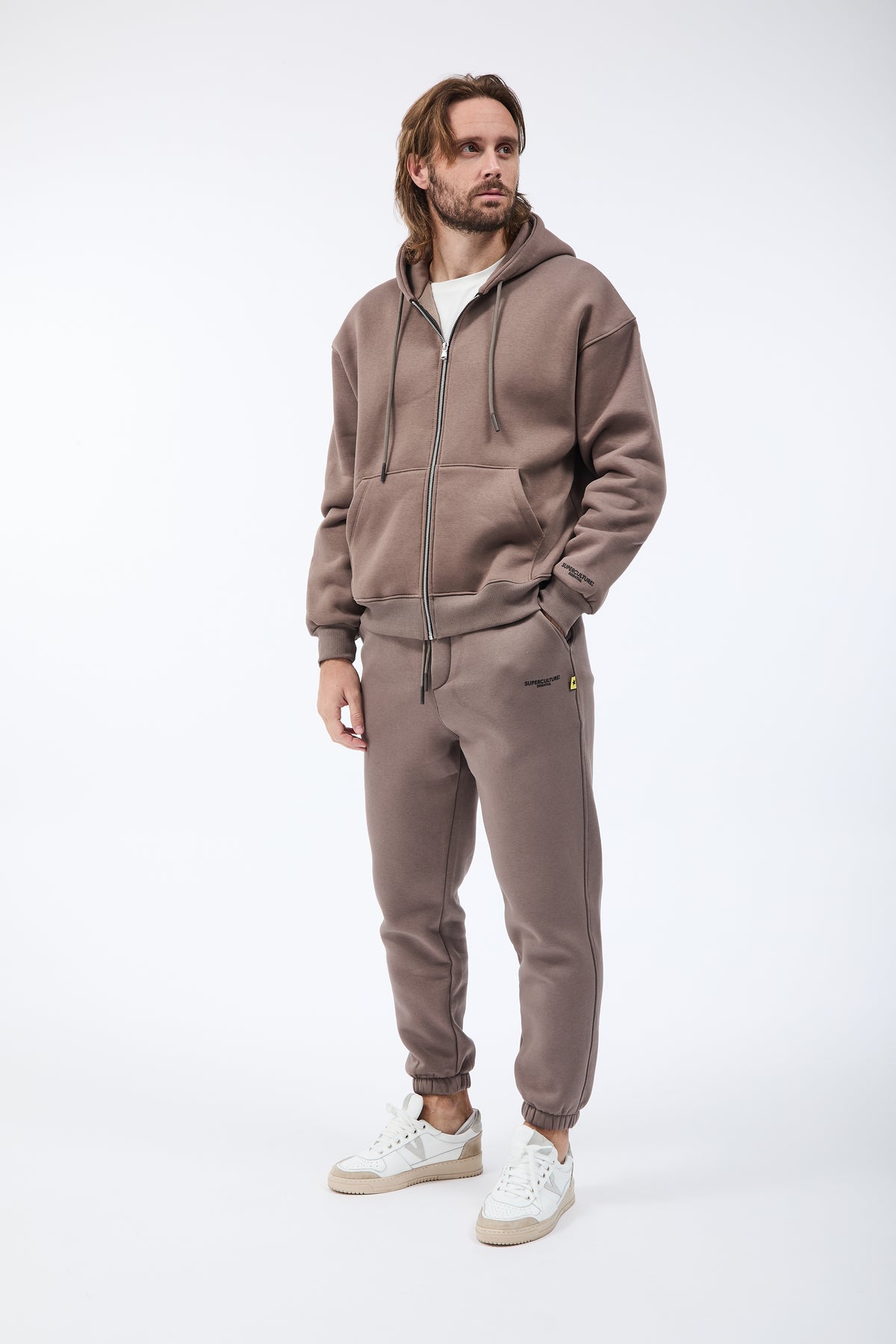 Pantalone Superculture Felpa Jog Tortora