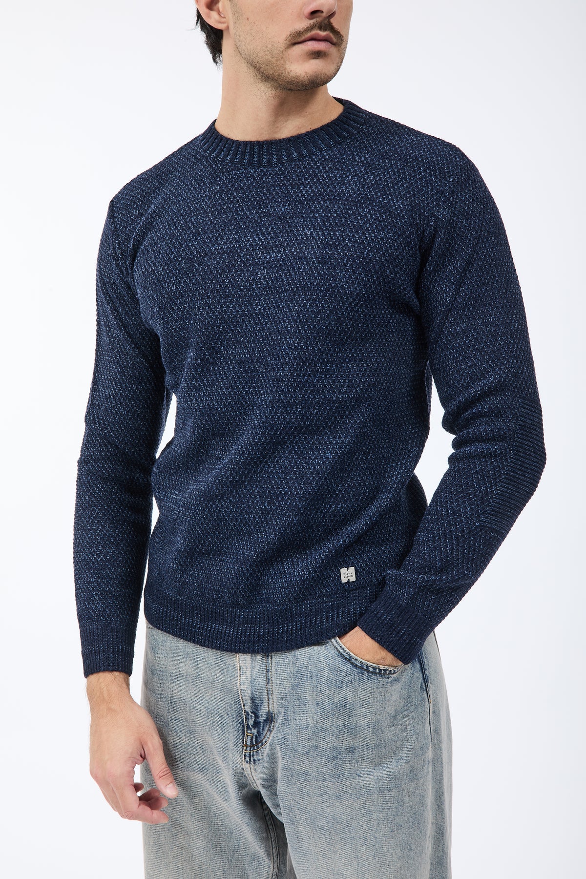 Maglione Block Eleven Scandiano Blu-Jeans