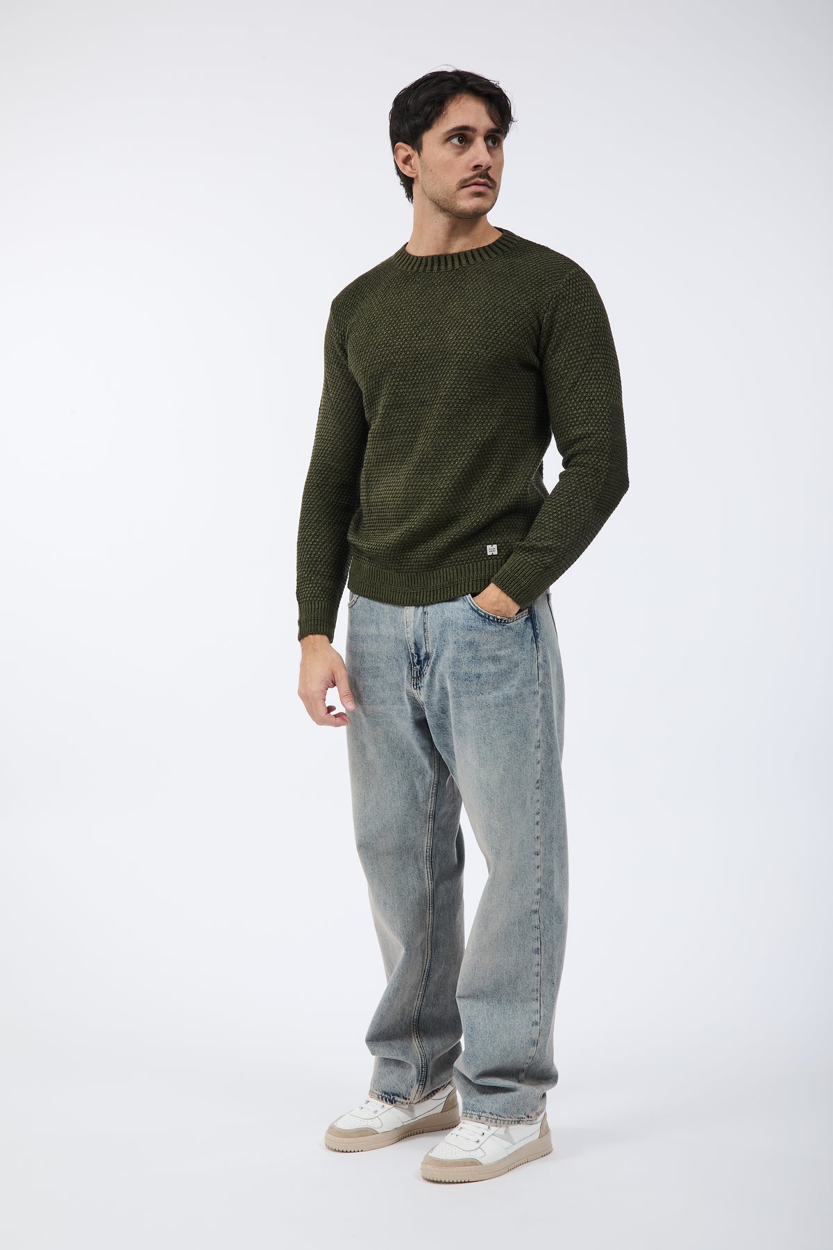 Maglione Block Eleven Scandiano Verde-Nero
