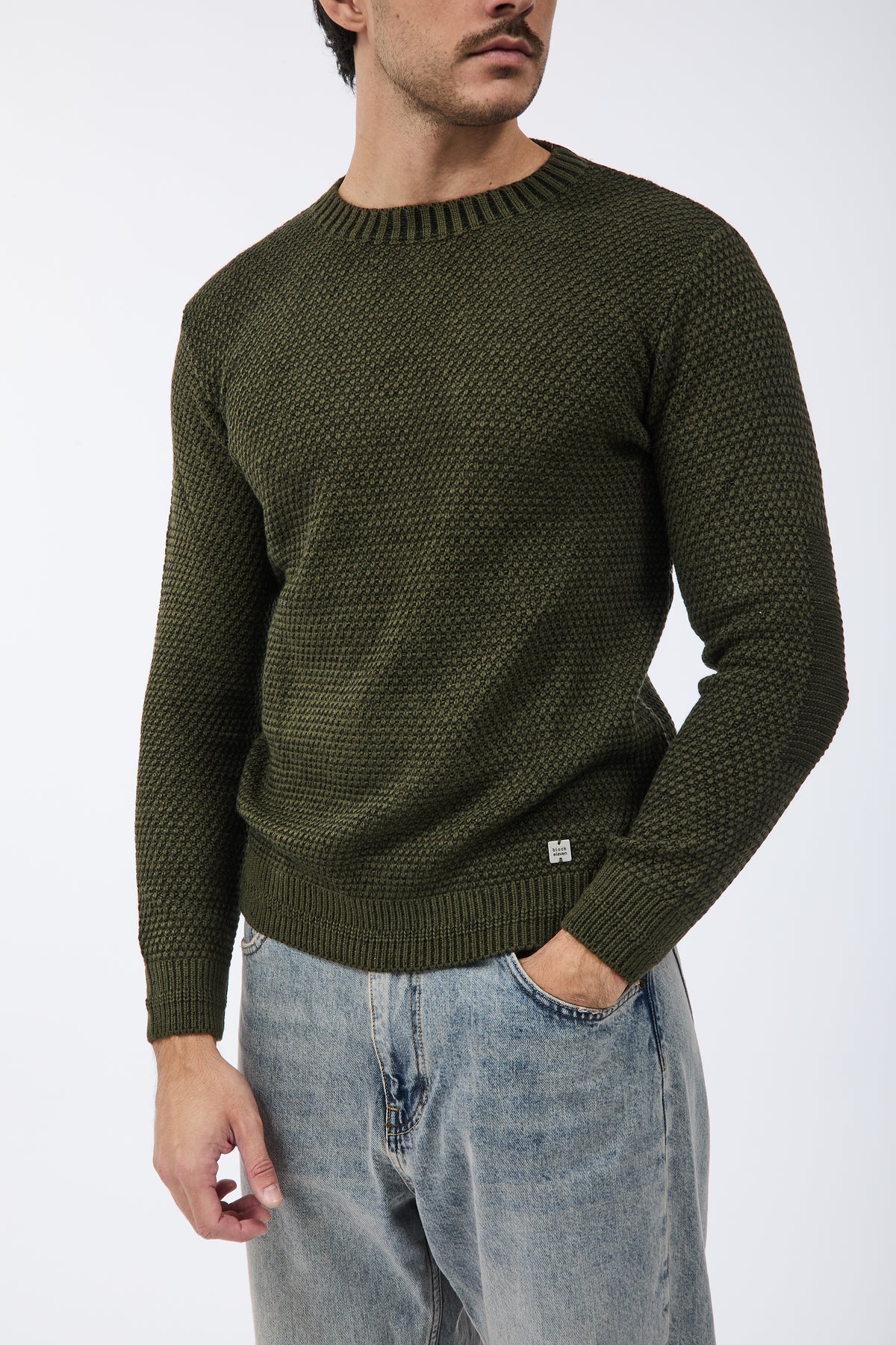 Maglione Block Eleven Scandiano Verde-Nero