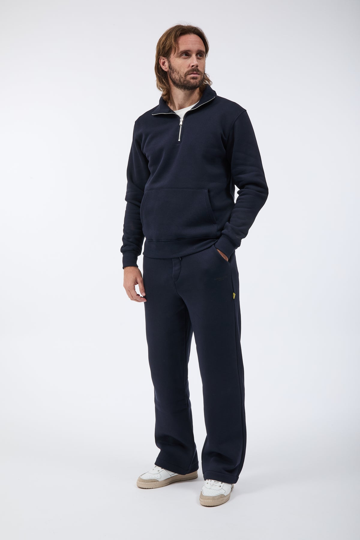 Pantalone Superculture Felpa Palazzo James Blu