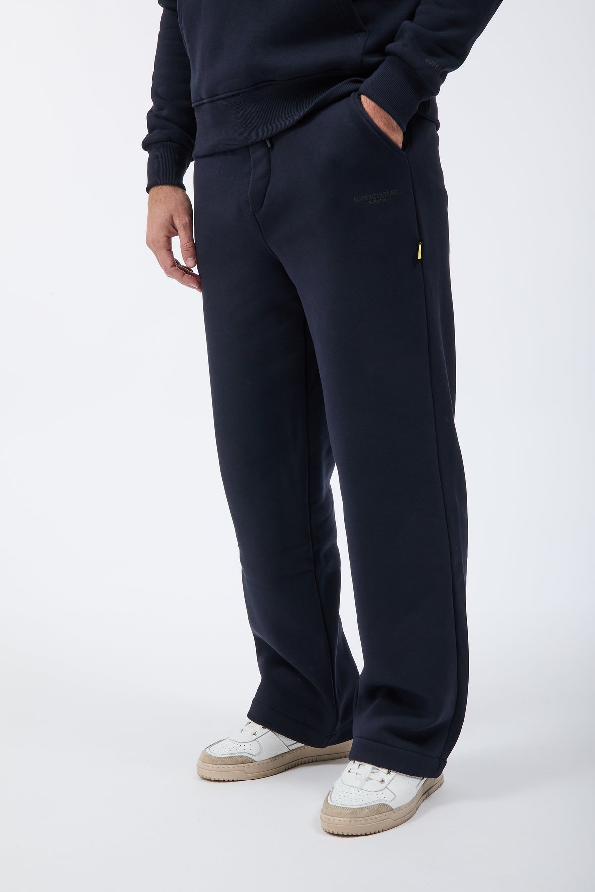 Pantalone Superculture Felpa Palazzo James Blu