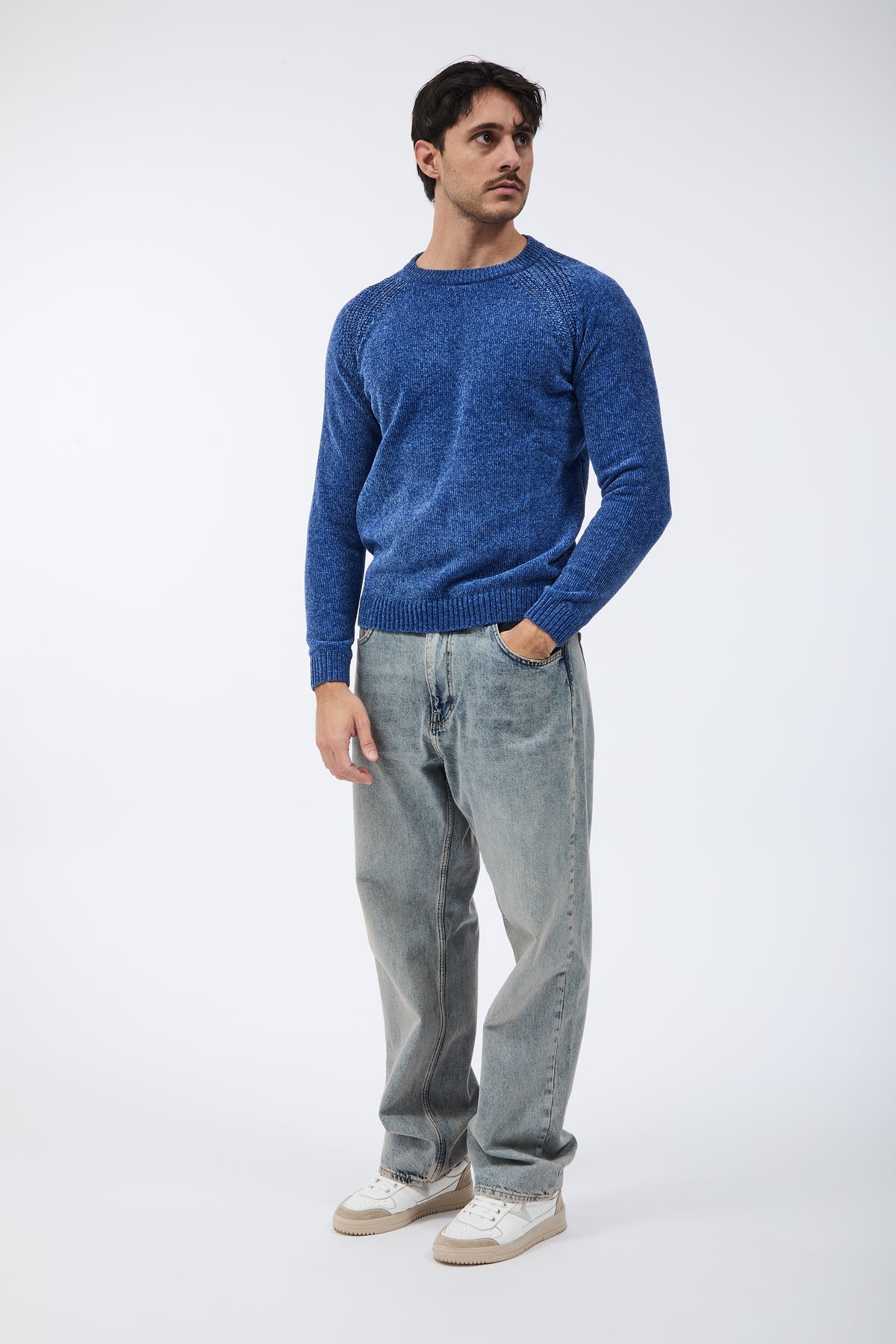 Maglione Over-d Ciniglia M21 Denim