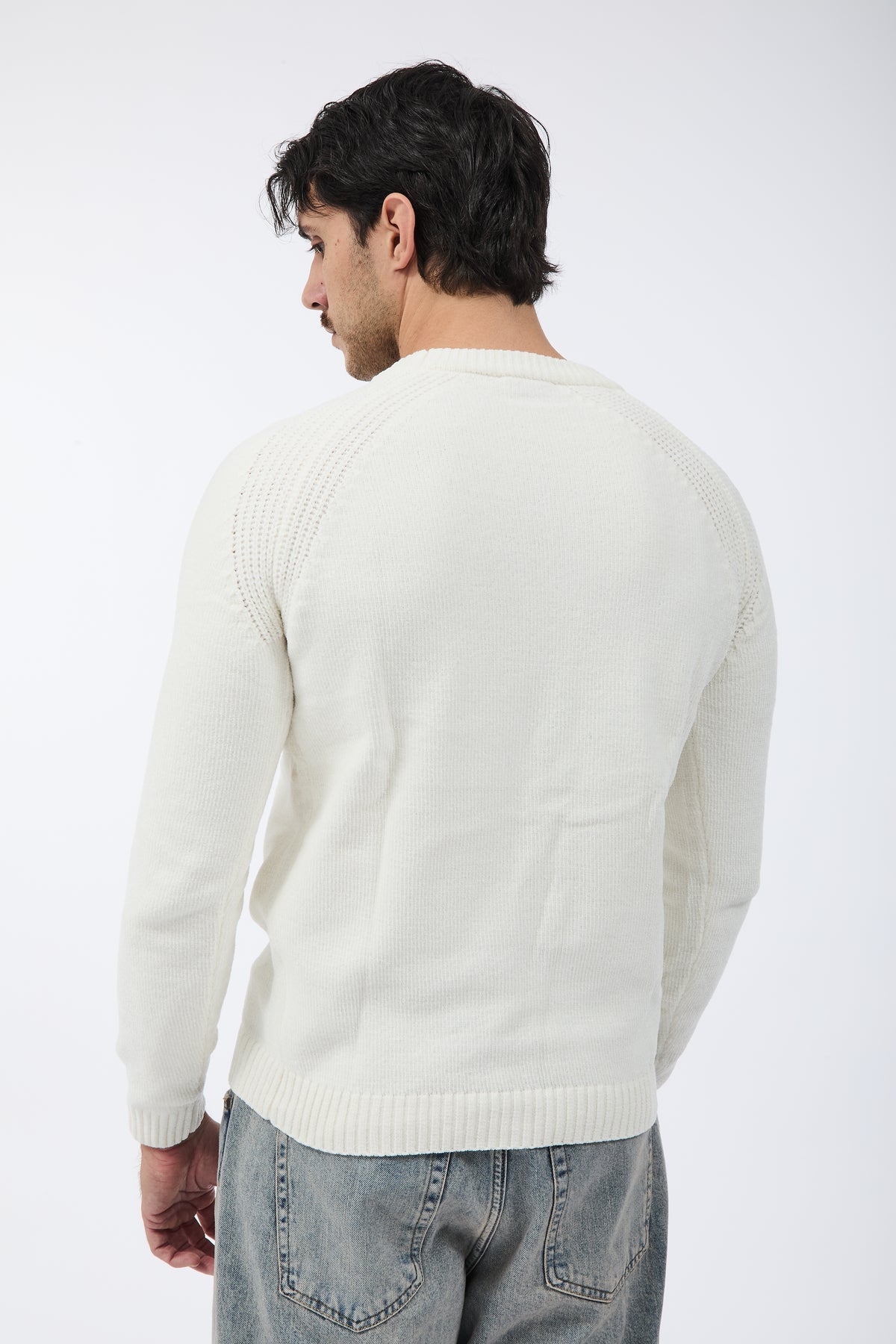 Maglione Over-d Ciniglia M21 Panna