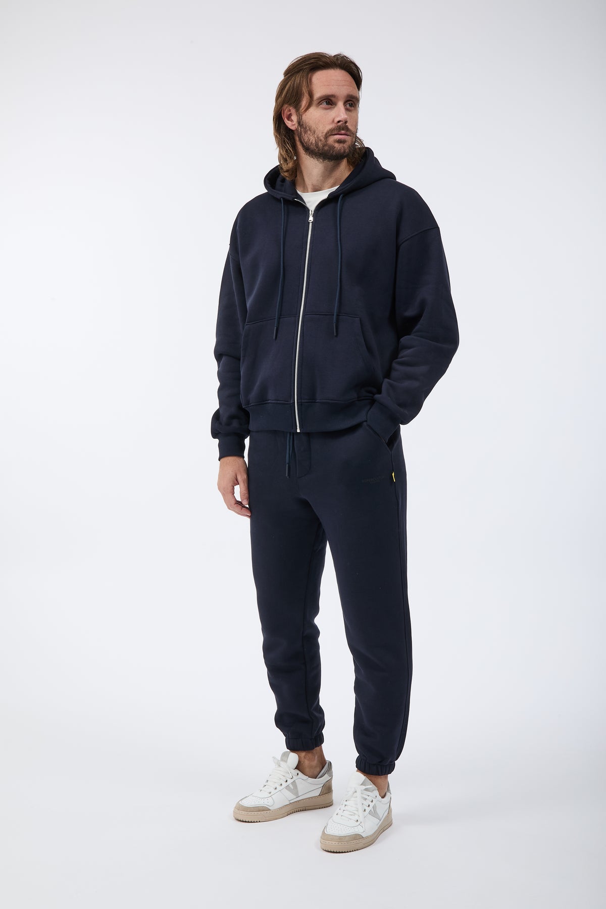 Felpa Superculture Zip Travis Blu