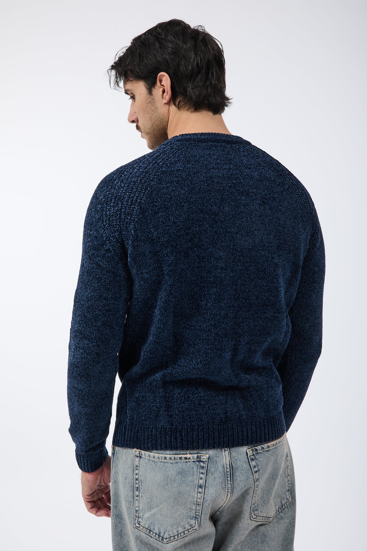 Maglione Over-d Ciniglia M21 Blu