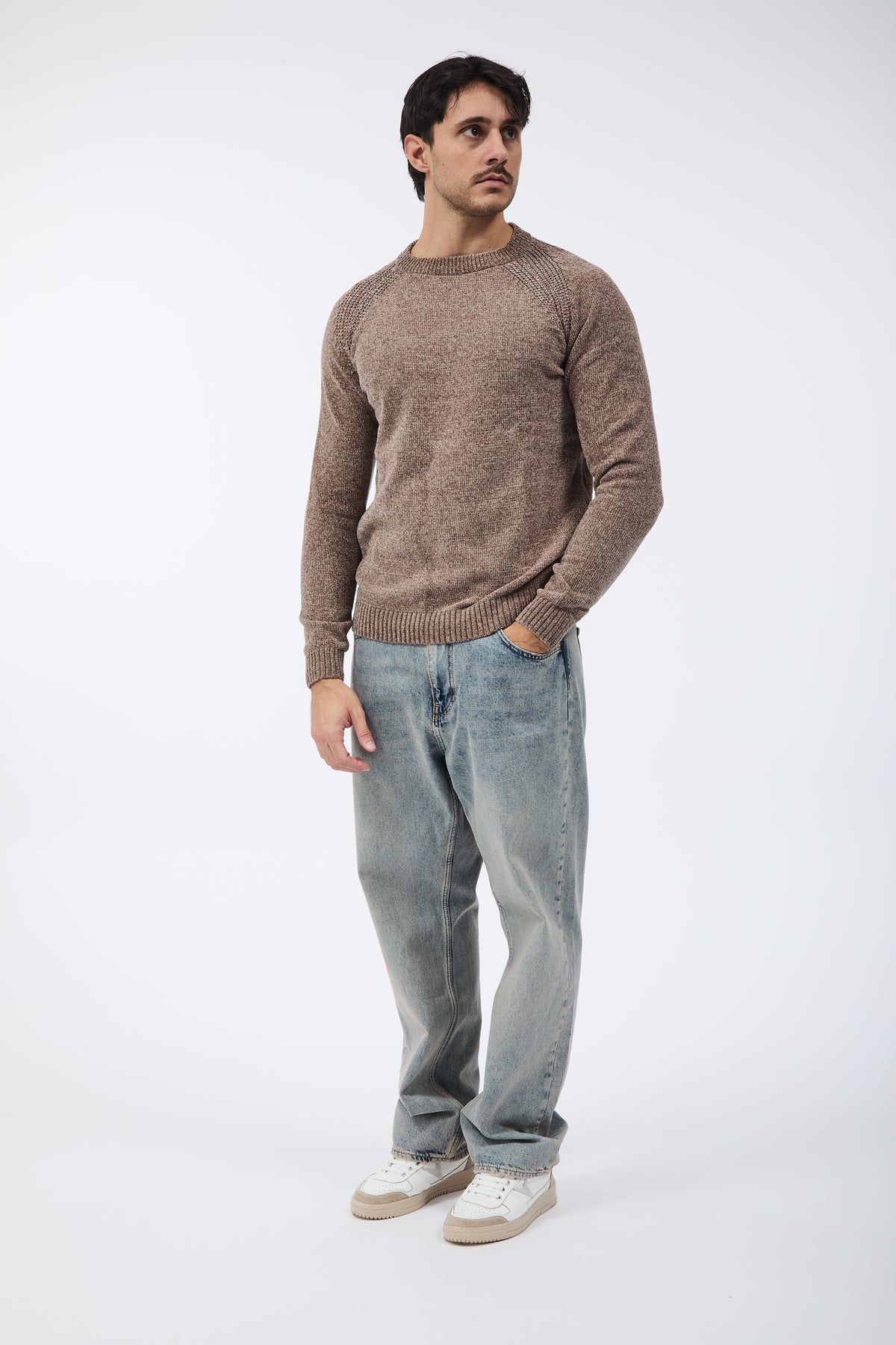 Maglione Over-d Ciniglia M21 Taupe