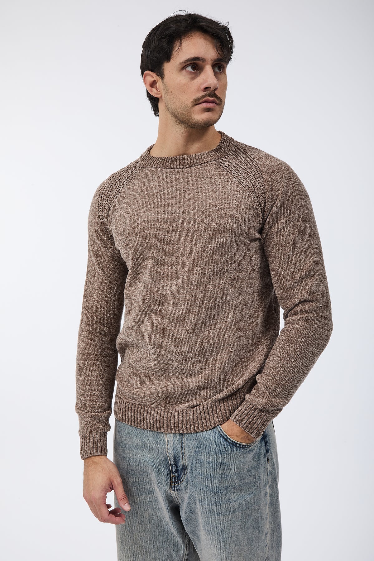 Maglione Over-d Ciniglia M21 Taupe