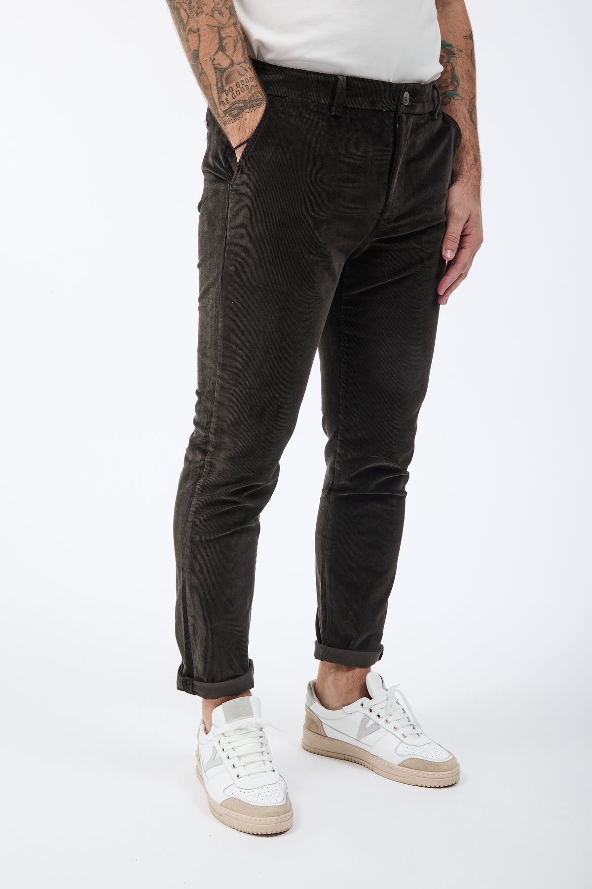 Pantalone Gianni Lupo Tahoma Velluto Coffee