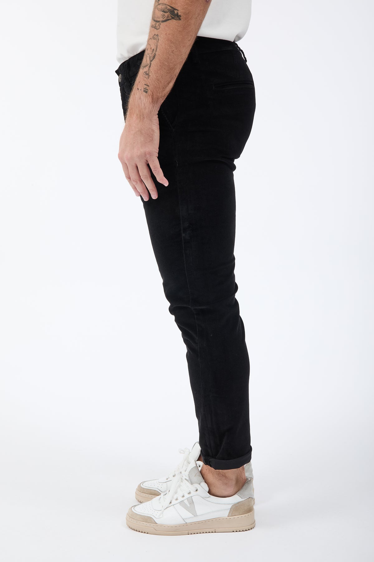 Pantalone Gianni Lupo Tahoma Velluto Nero