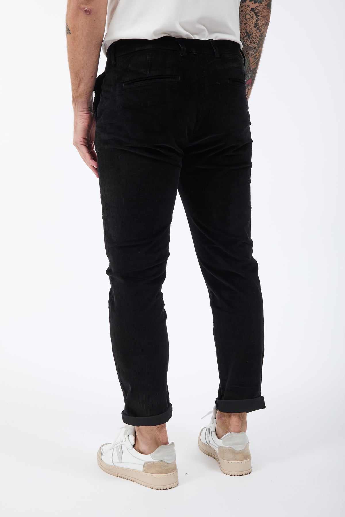 Pantalone Gianni Lupo Tahoma Velluto Nero