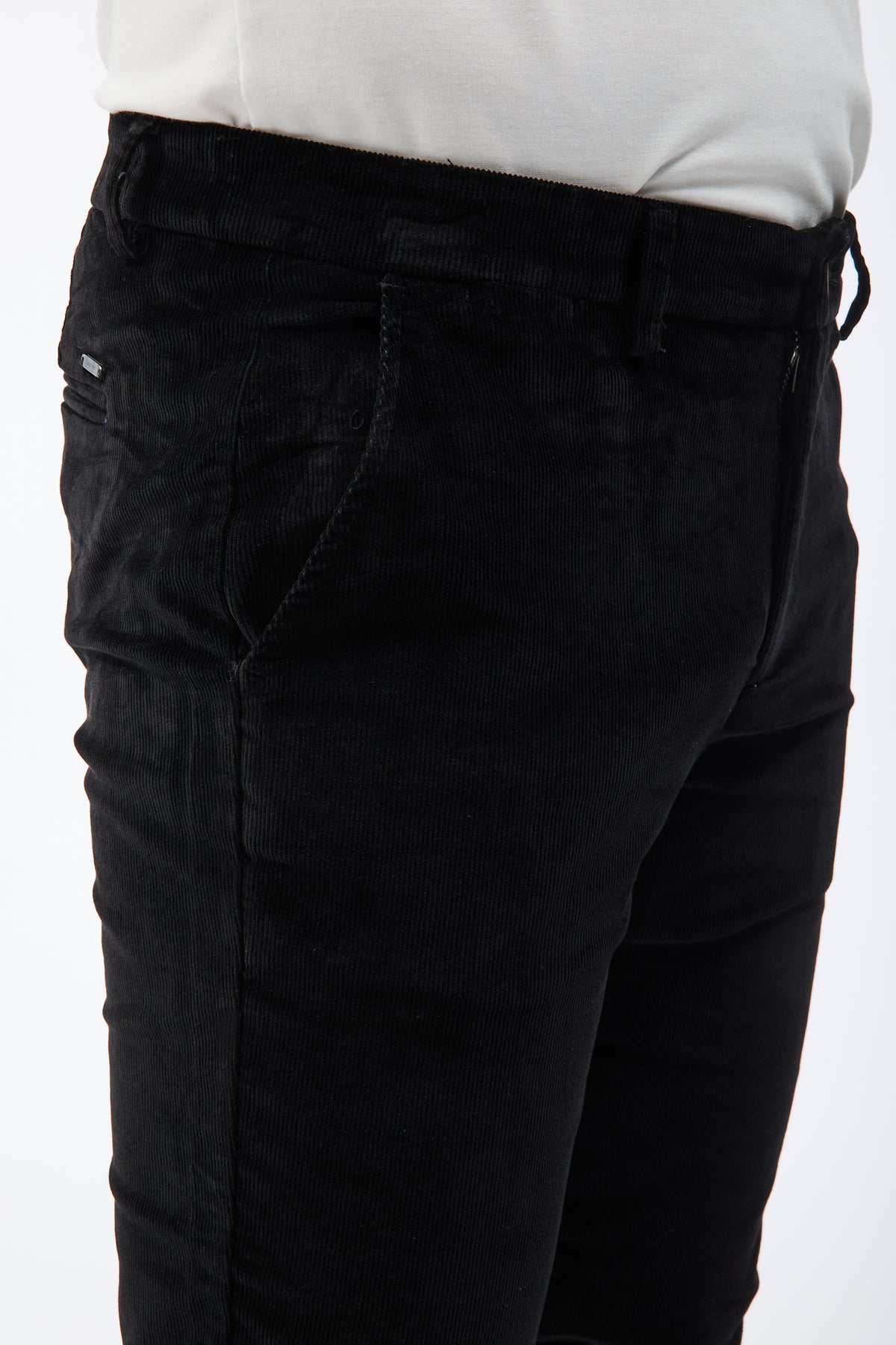 Pantalone Gianni Lupo Tahoma Velluto Nero