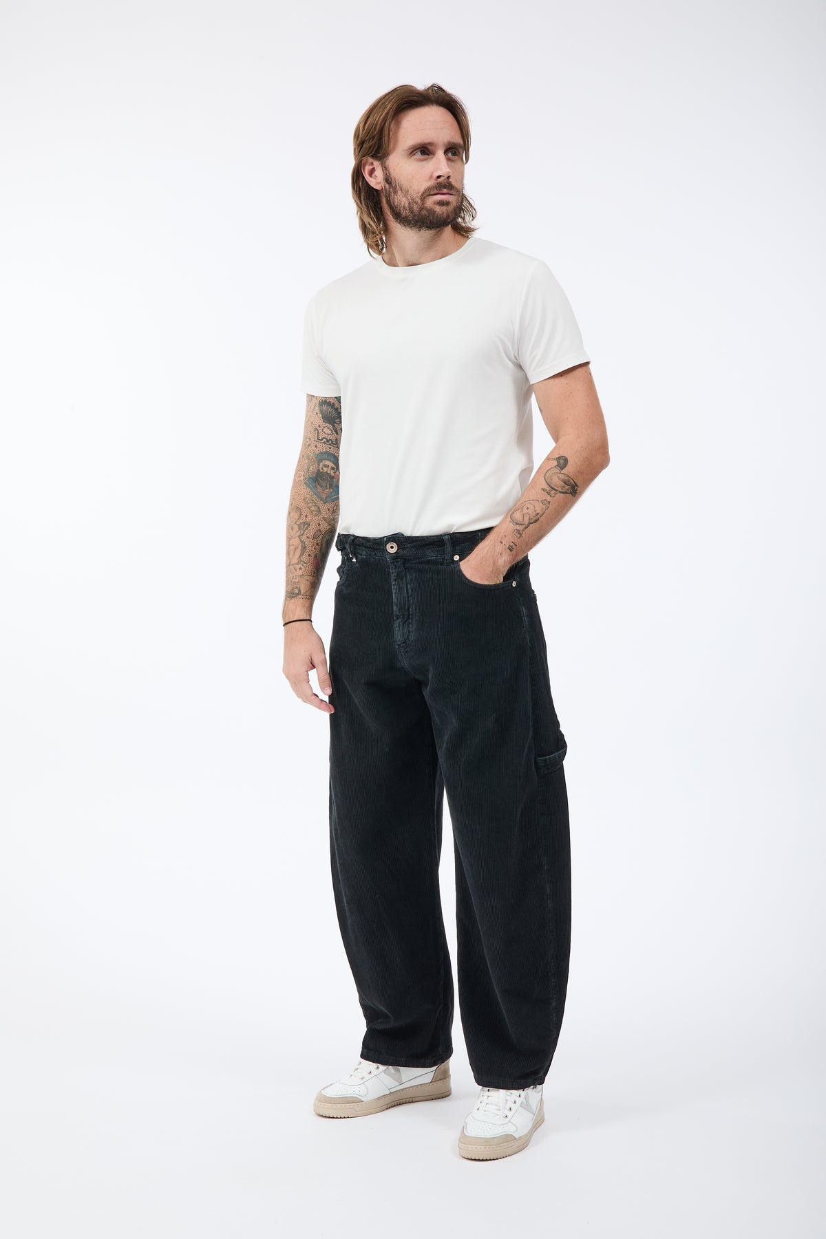 Pantalone Berna Carpenter Velluto Nero