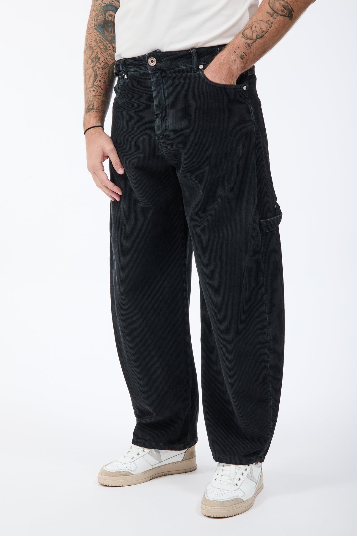 Pantalone Berna Carpenter Velluto Nero