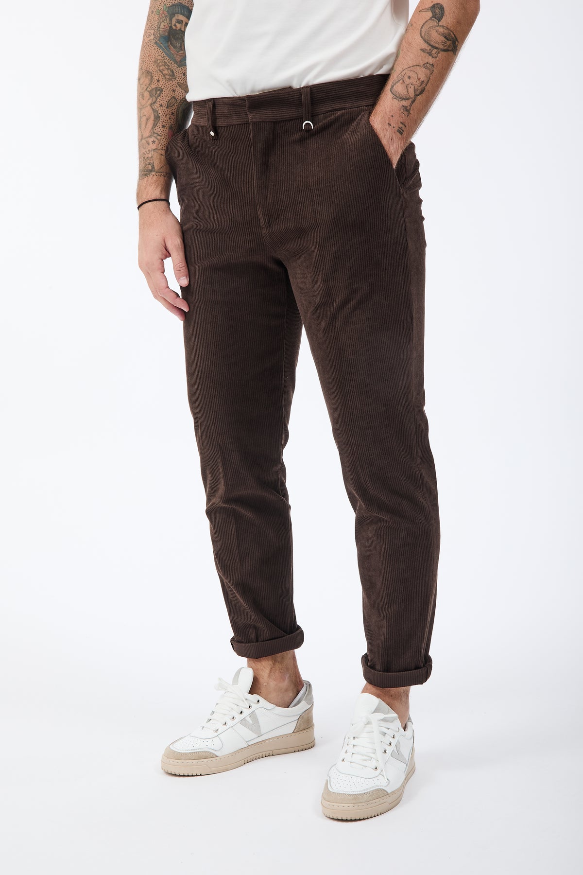 Pantalone Block Eleven Chinos Velluto Moro 10
