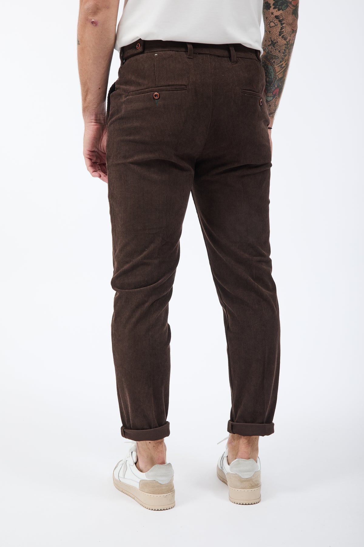 Pantalone Block Eleven Chinos Velluto Moro 10