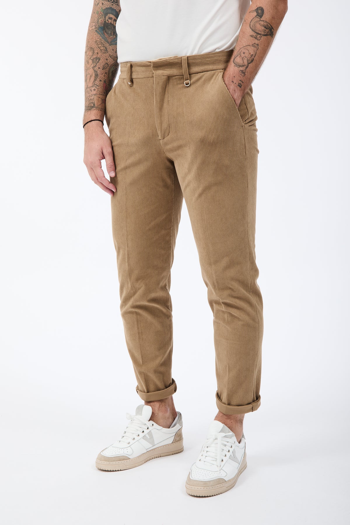 Pantalone Block Eleven Chinos Velluto Cammello 10