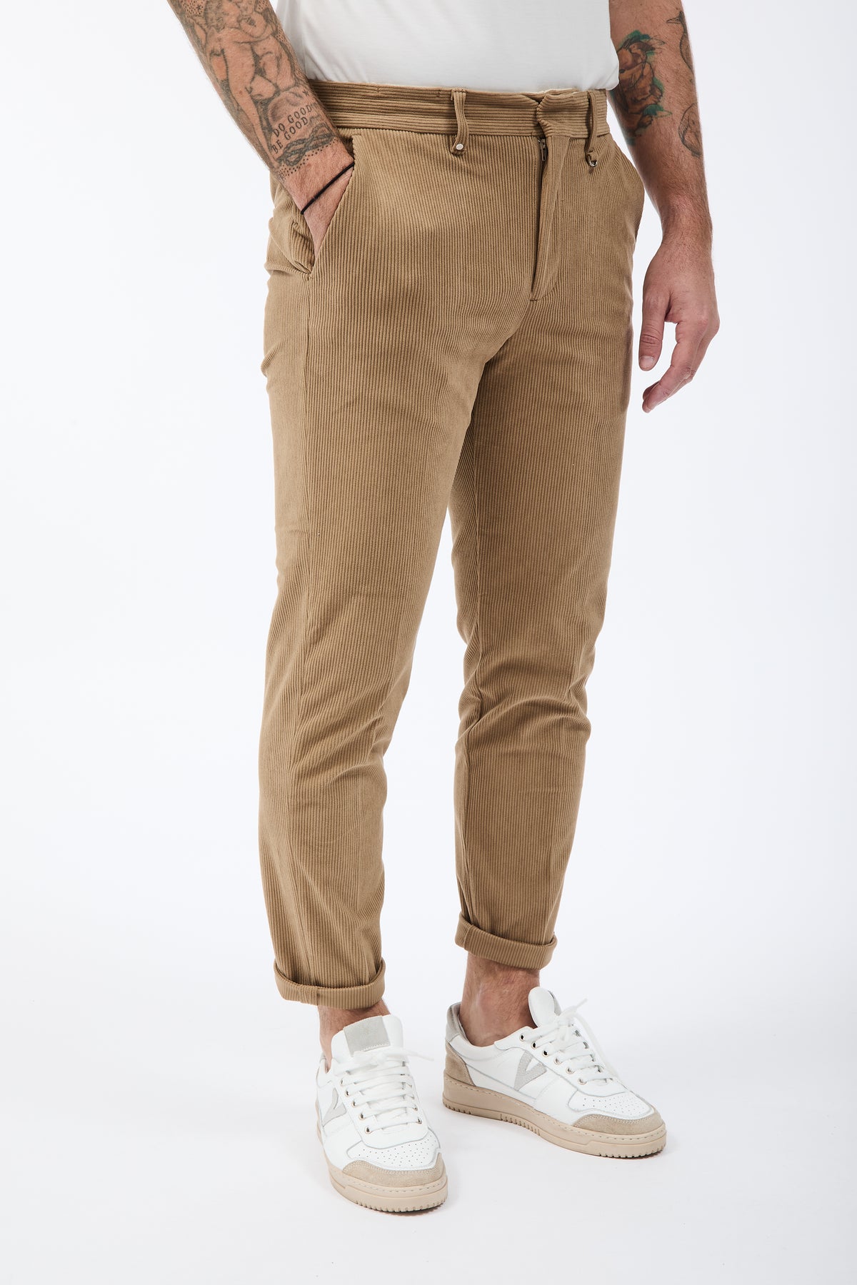 Pantalone Block Eleven Chinos Velluto Cammello 10