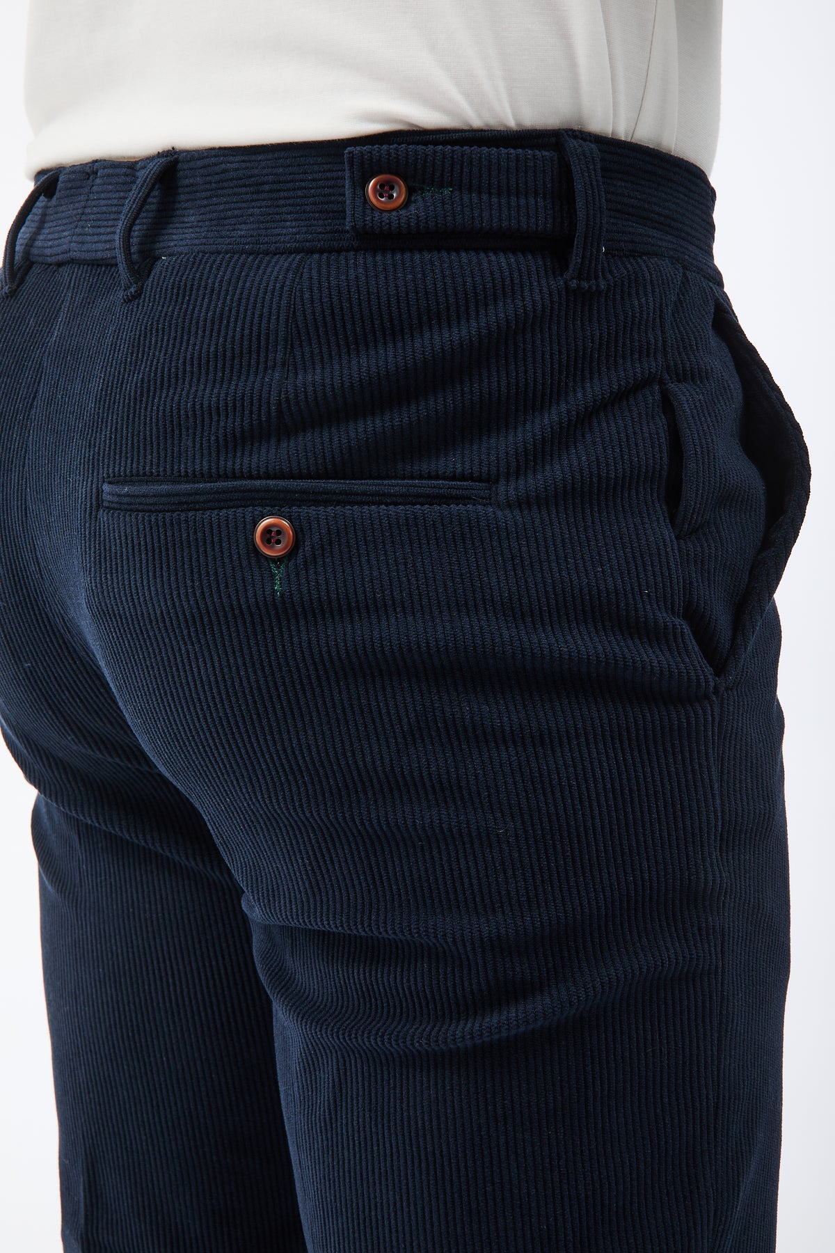 Pantalone Block Eleven Chinos Velluto Blu 10