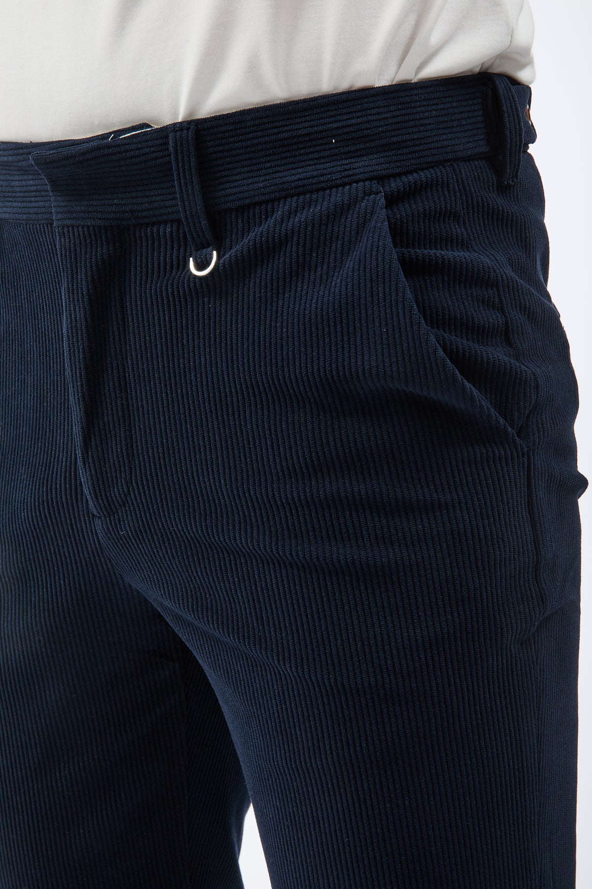 Pantalone Block Eleven Chinos Velluto Blu 10
