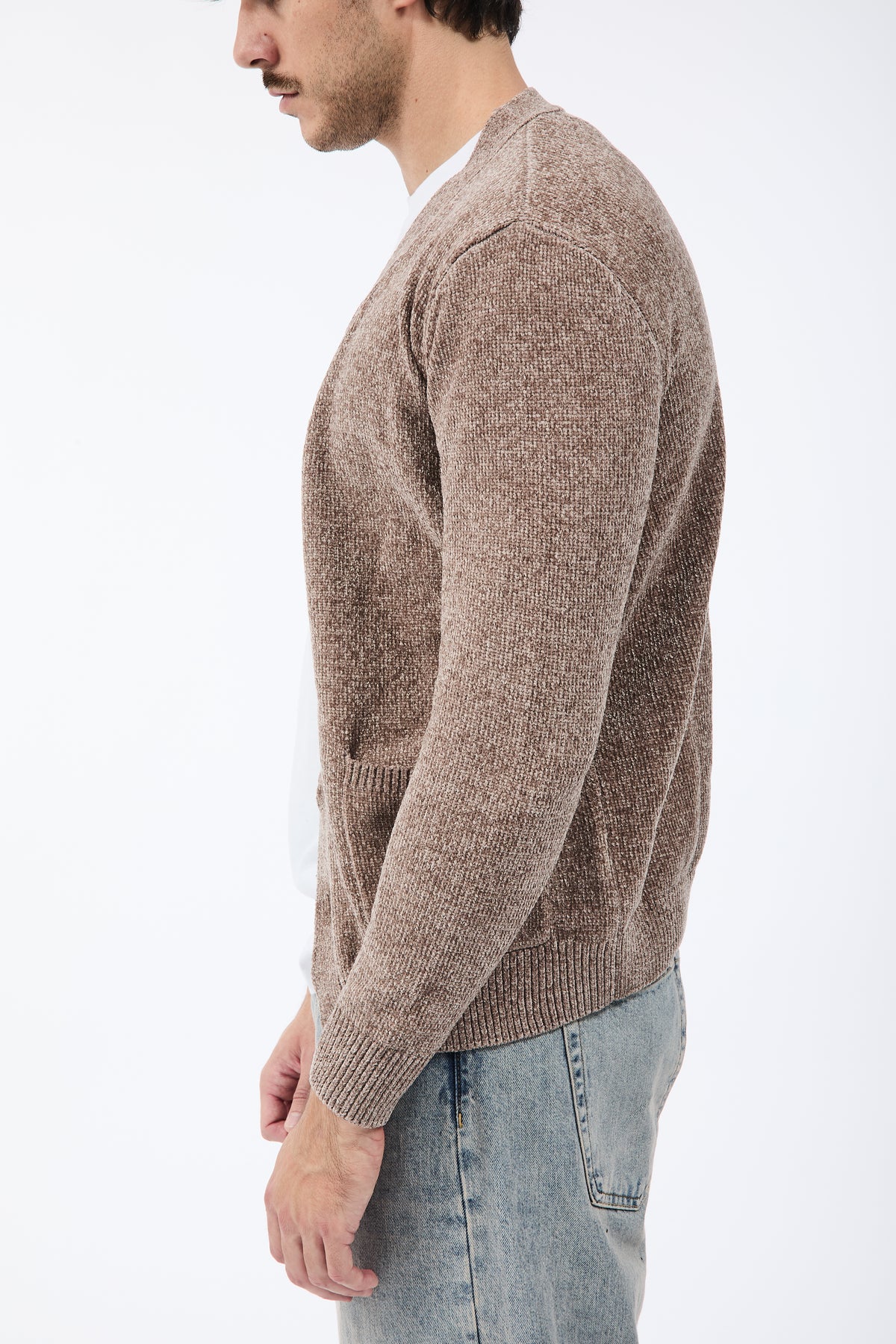 Cardigan Over-d Ciniglia Taupe M22