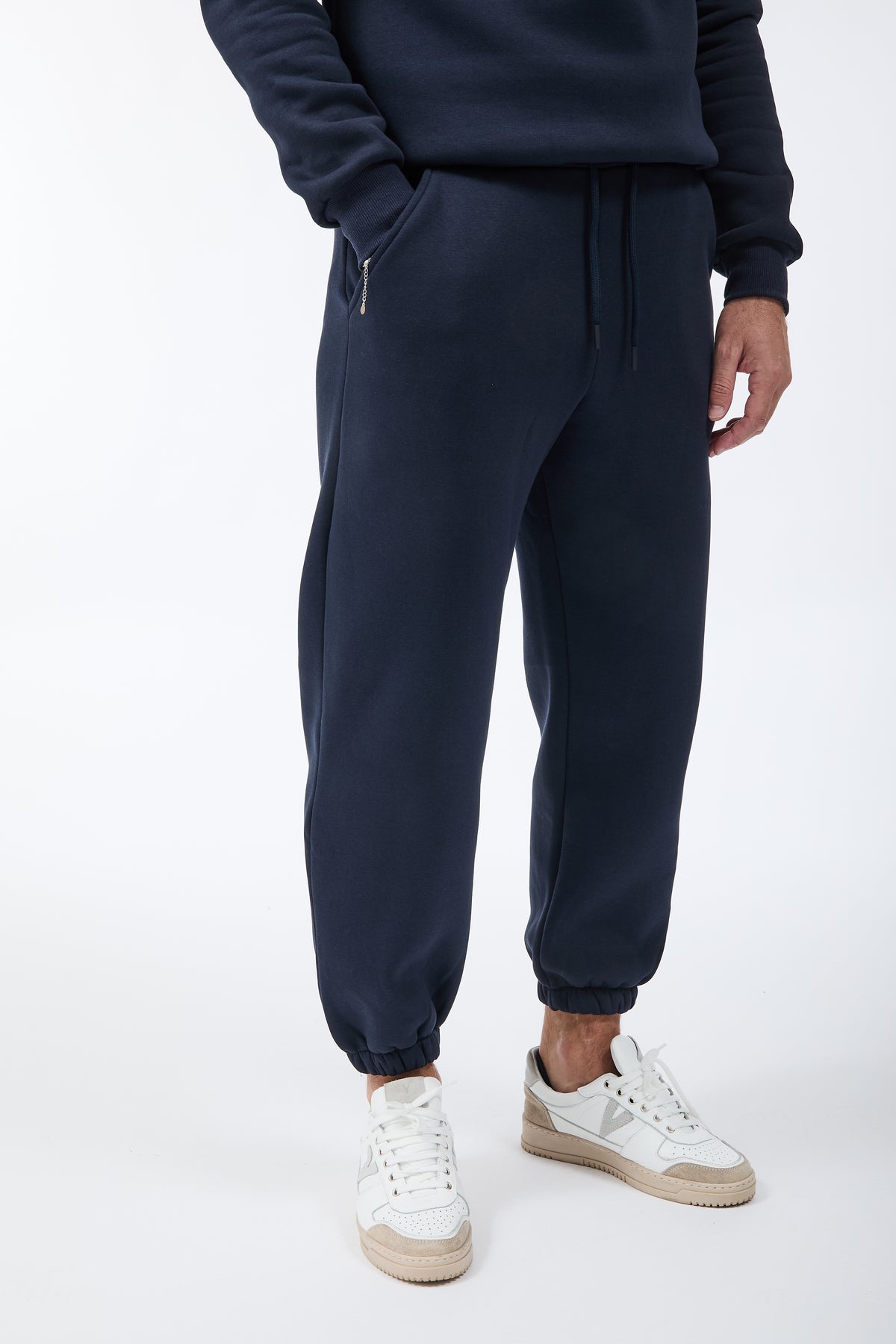 Pantalone Berna Felpa Polsino Blu