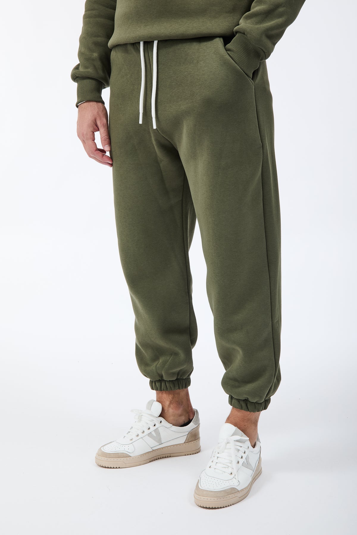 Pantalone Berna Felpa Polsino Muschio