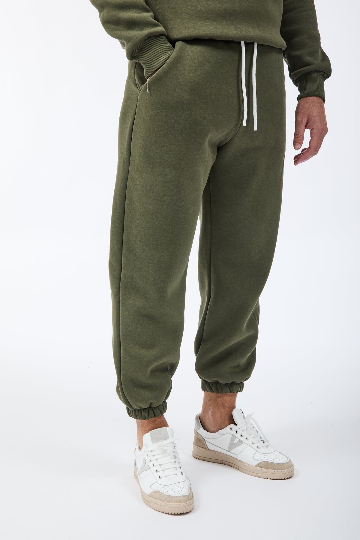 Pantalone Berna Felpa Polsino Muschio
