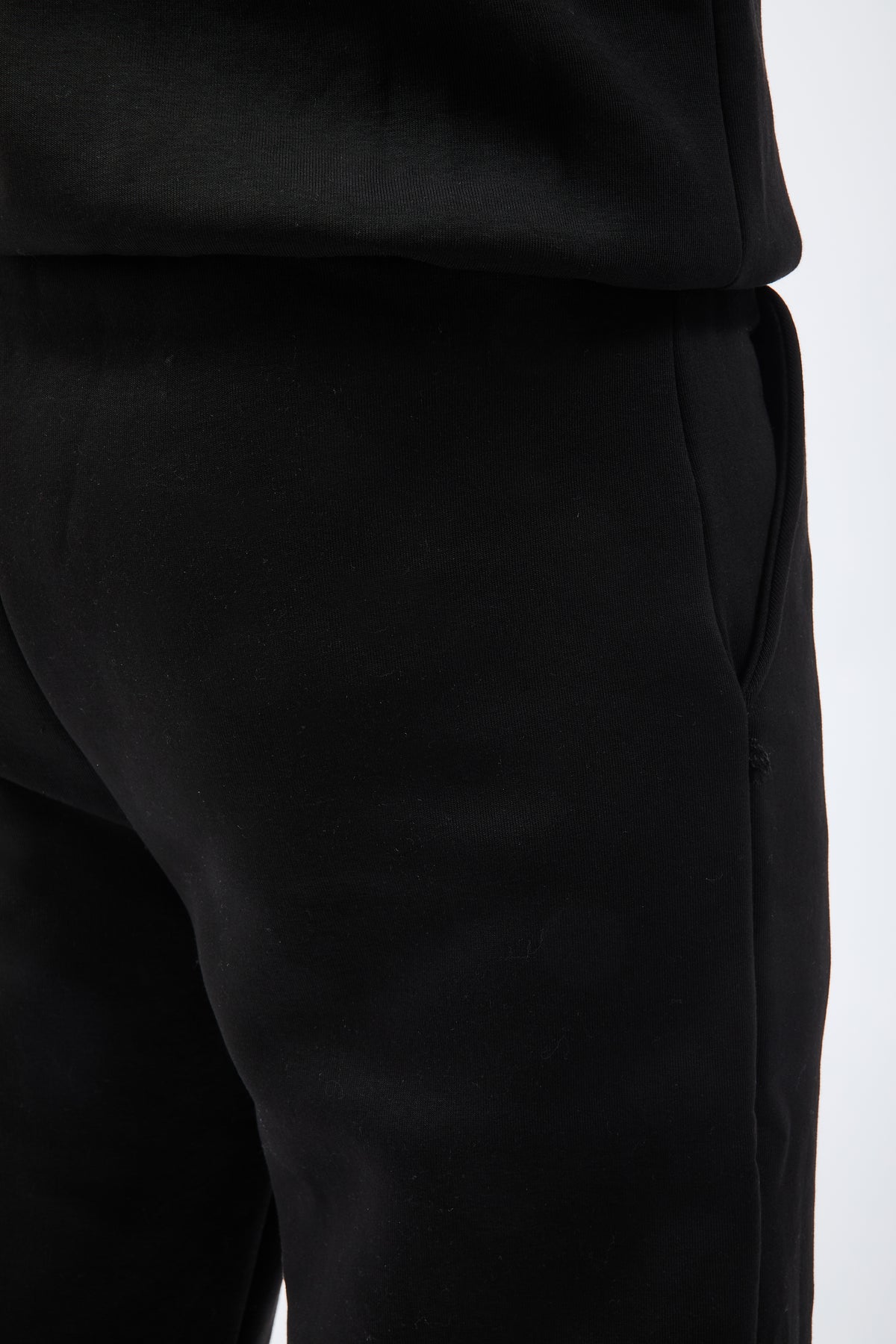 Pantalone Berna Felpa Polsino Nero