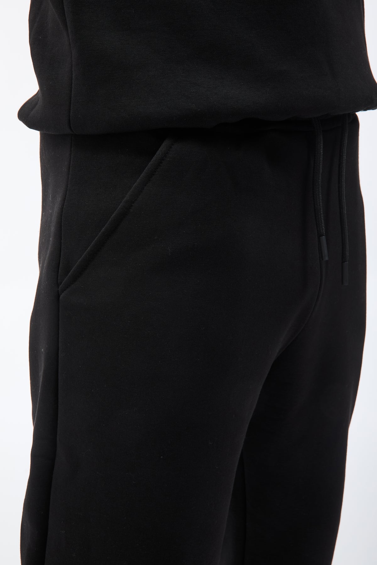 Pantalone Berna Felpa Polsino Nero