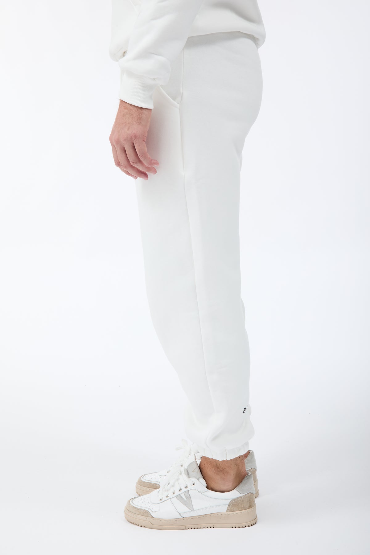 Pantalone Berna Felpa Polsino Panna