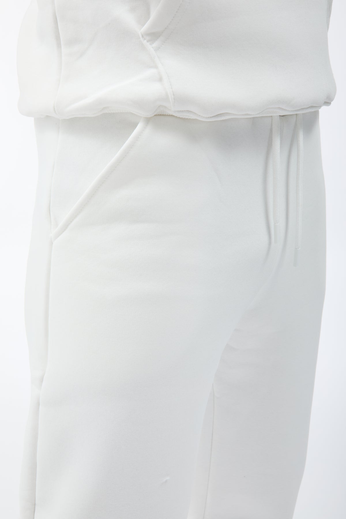 Pantalone Berna Felpa Polsino Panna