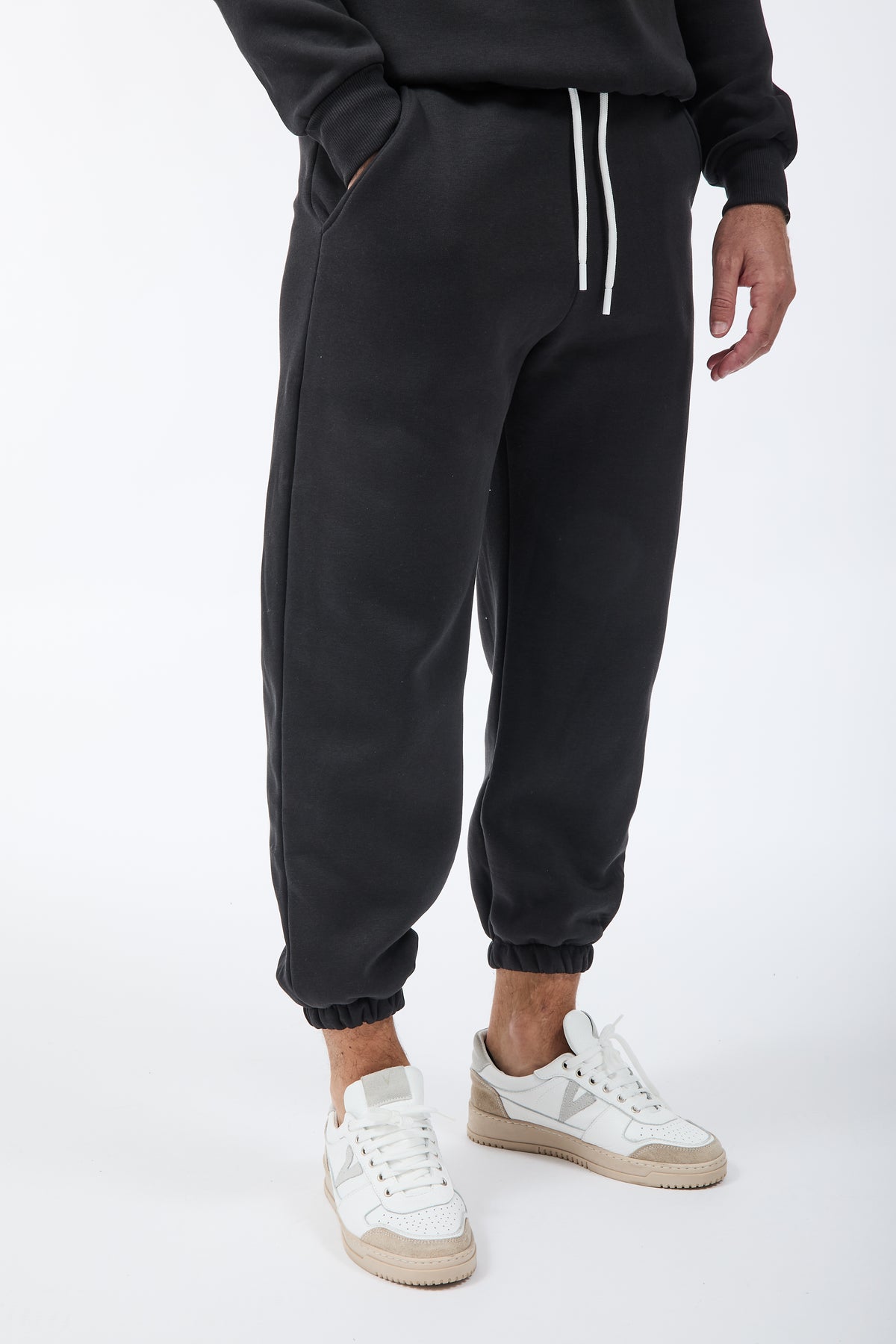 Pantalone Berna Felpa Polsino Piombo