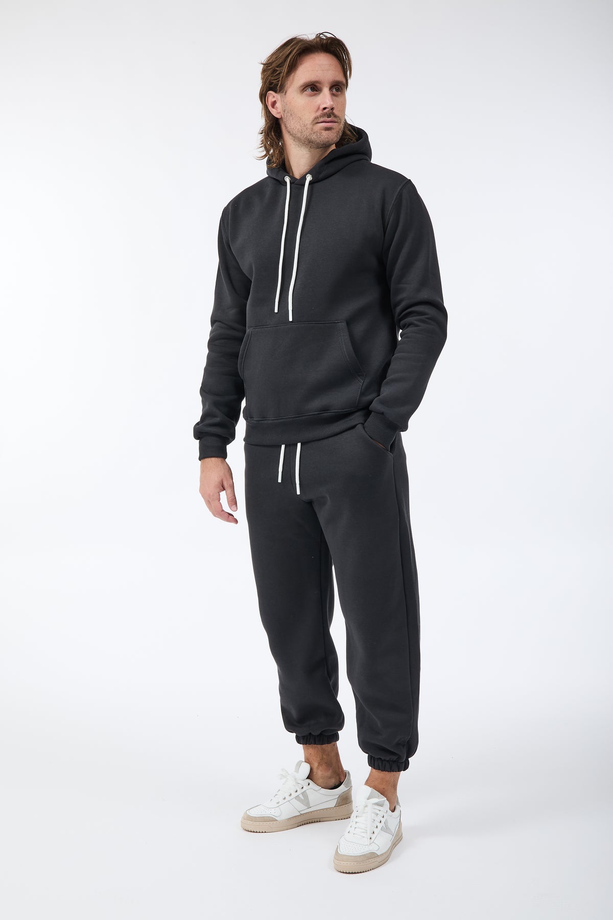 Pantalone Berna Felpa Polsino Piombo