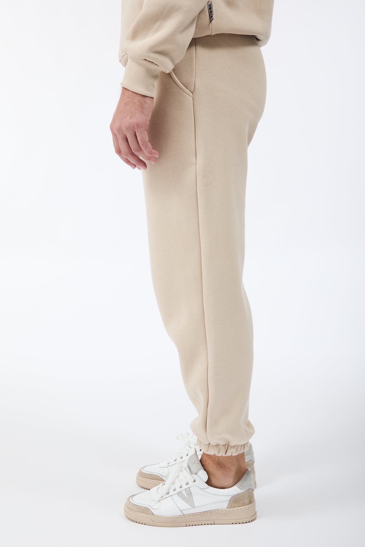 Pantalone Berna Felpa Polsino Avorio