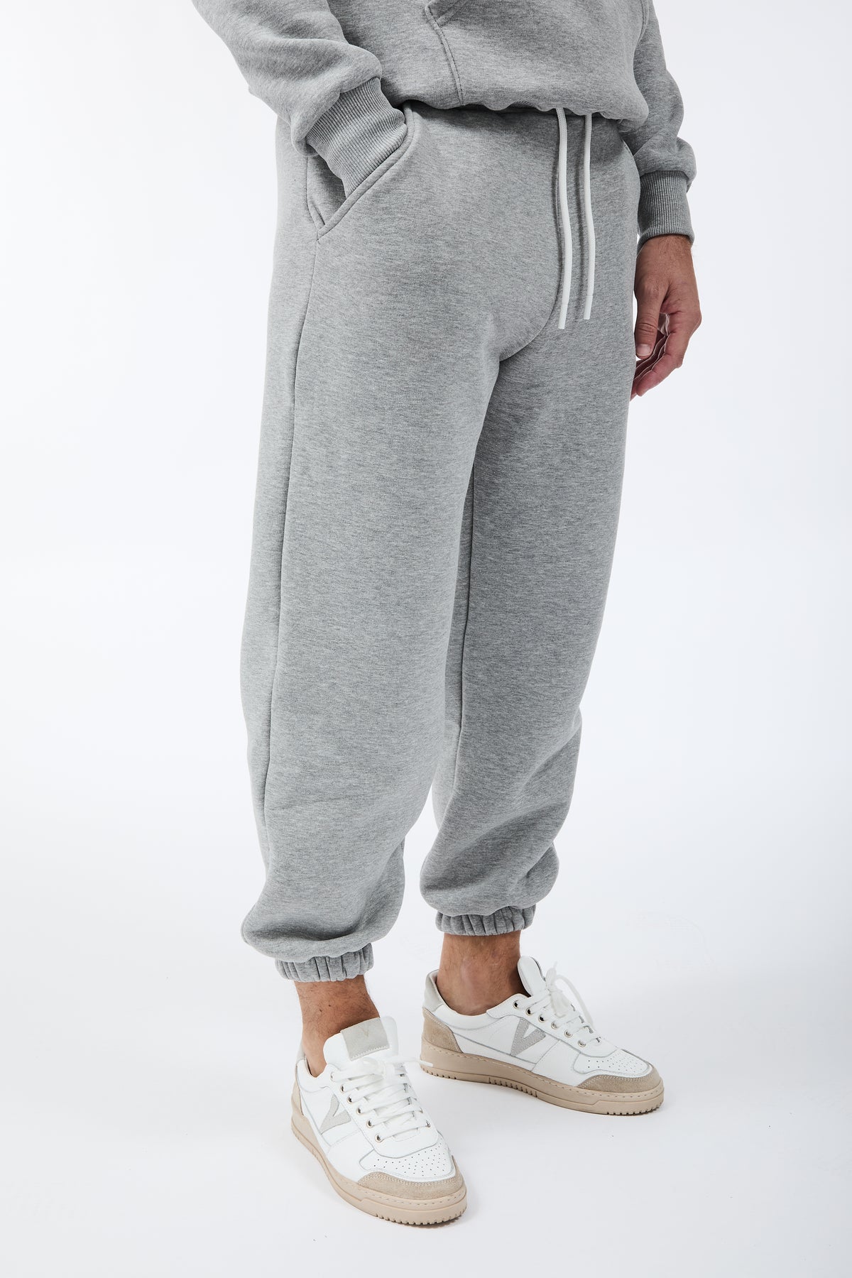 Pantalone Berna Felpa Polsino Grigio