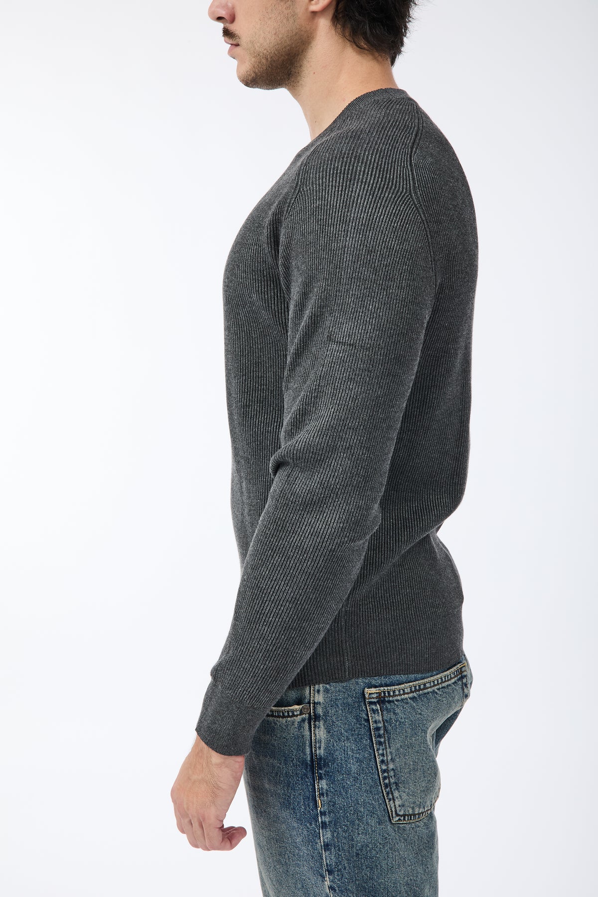 Maglione Gianni Lupo Grigio Scuro 35213