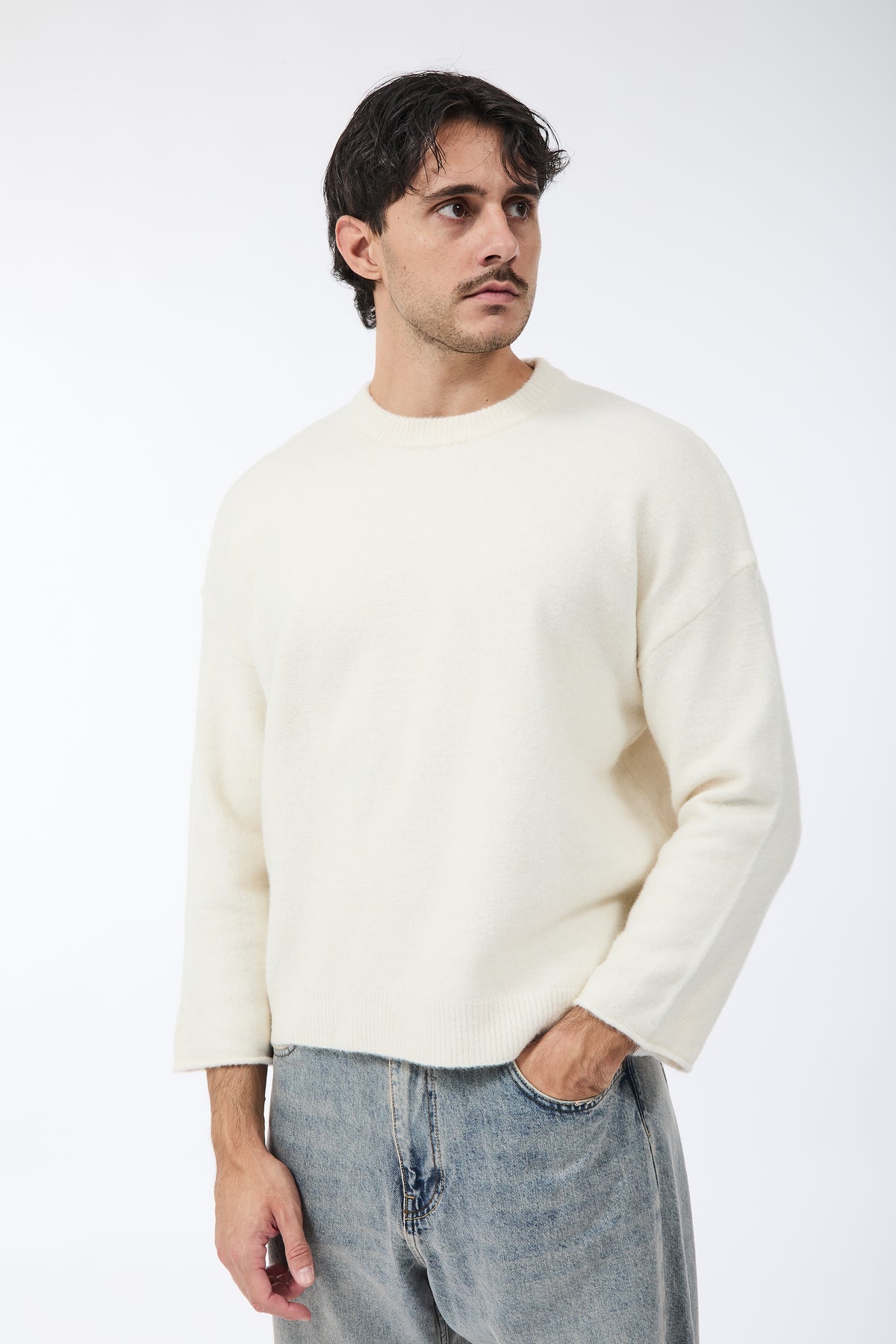 Maglione Berna Cropped Panna 281
