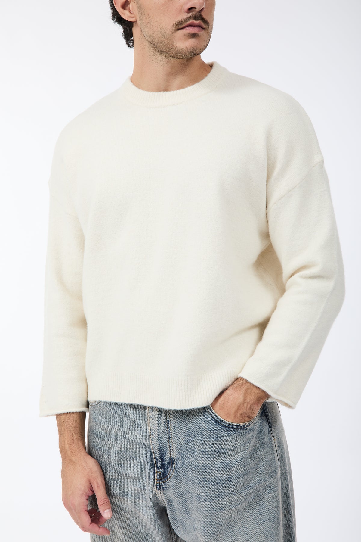 Maglione Berna Cropped Panna 281
