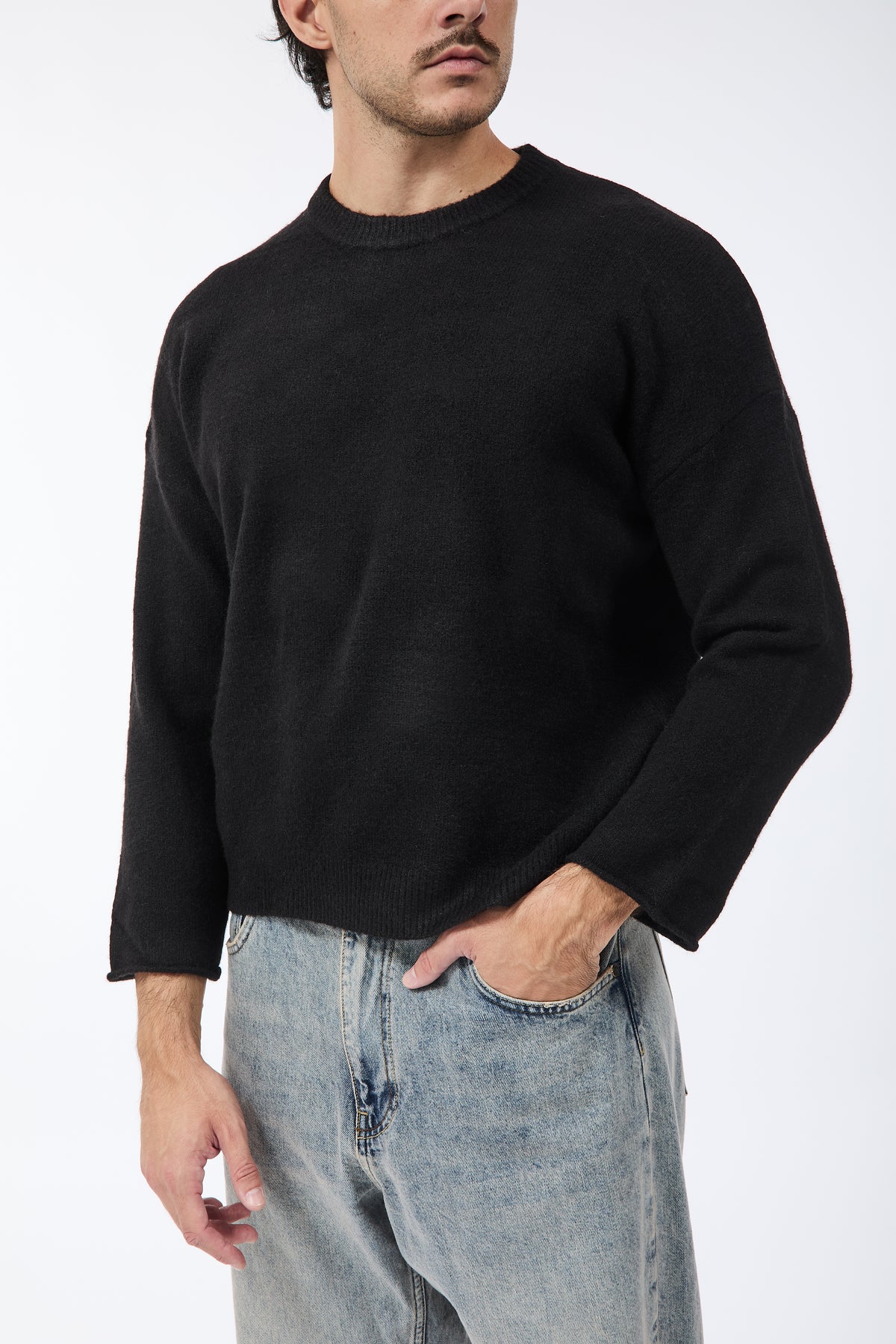Maglione Berna Cropped Nero 281