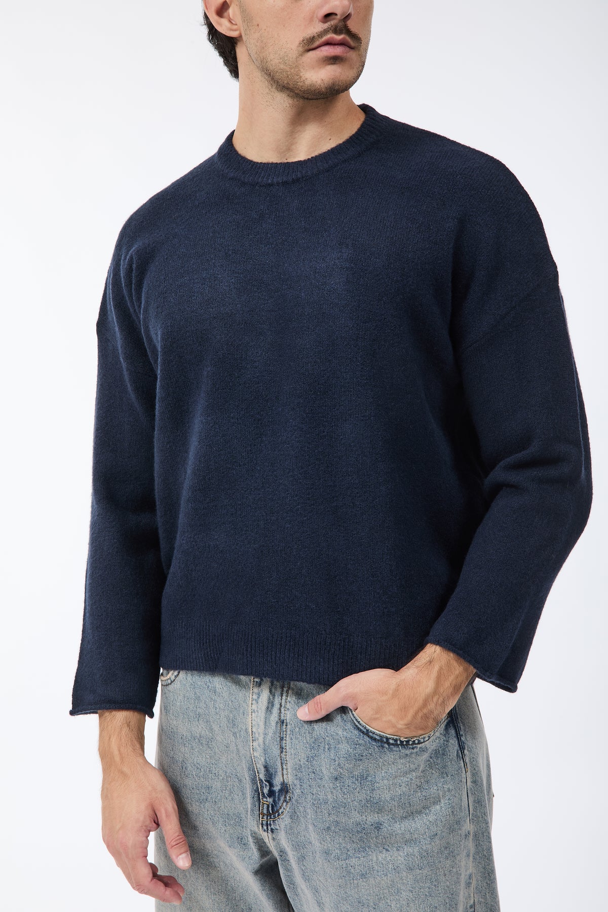 Maglione Berna Cropped Blu 281