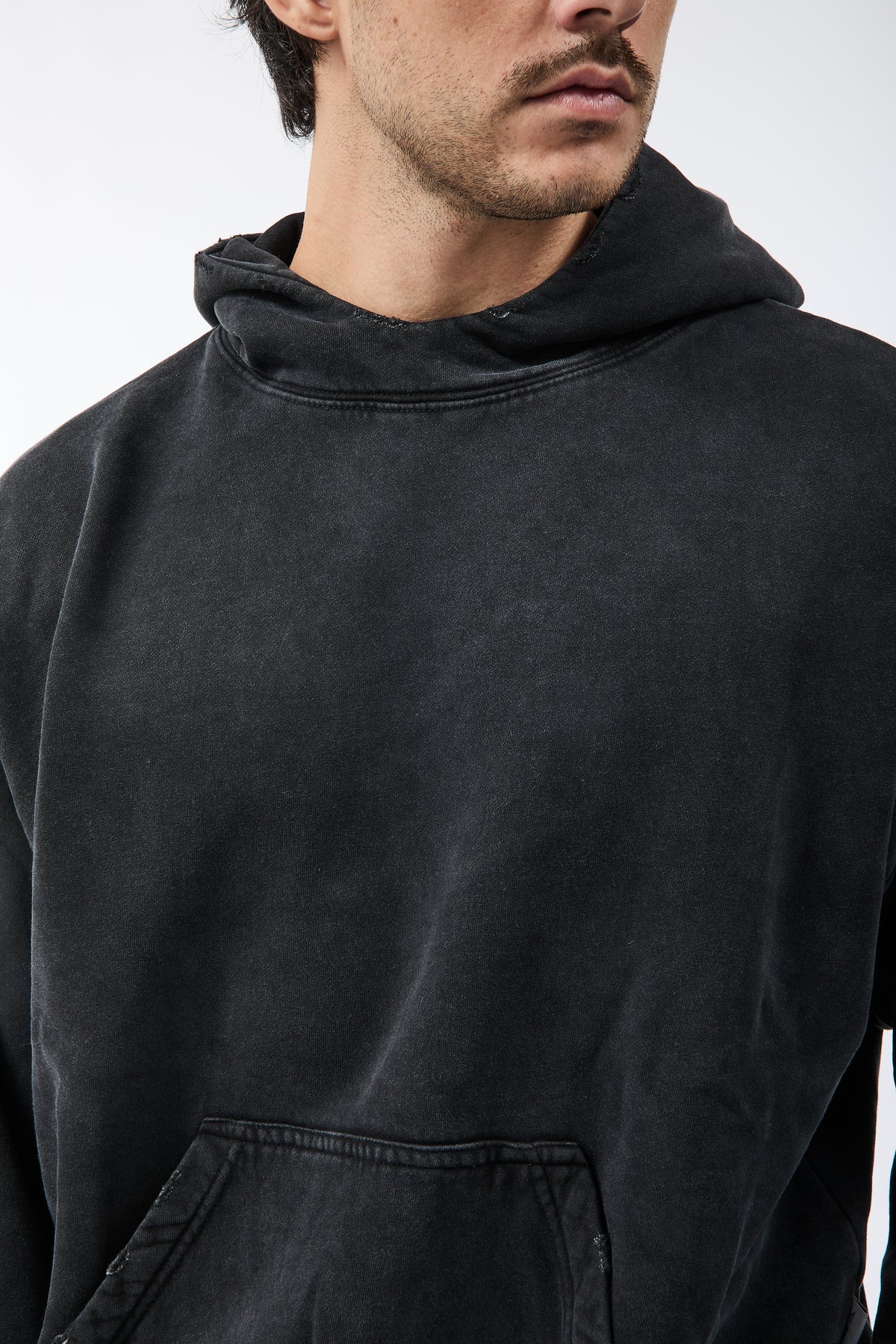 Felpa Berna Cropped Nera