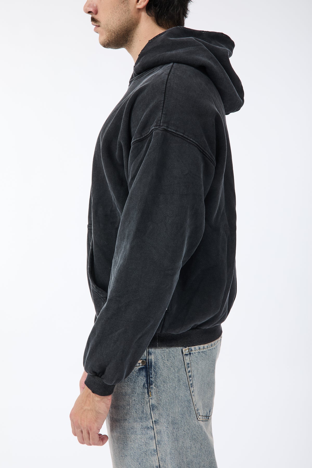Felpa Berna Cropped Nera