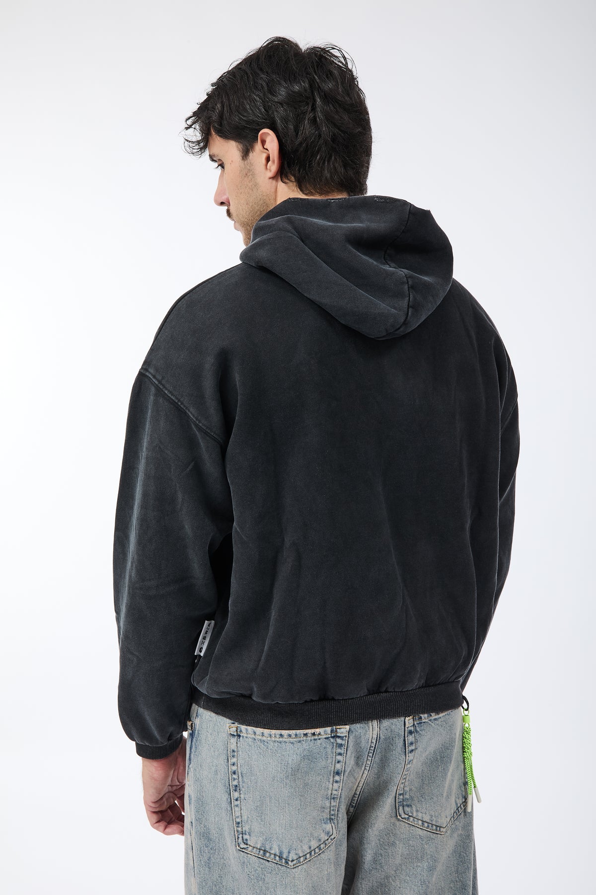 Felpa Berna Cropped Nera