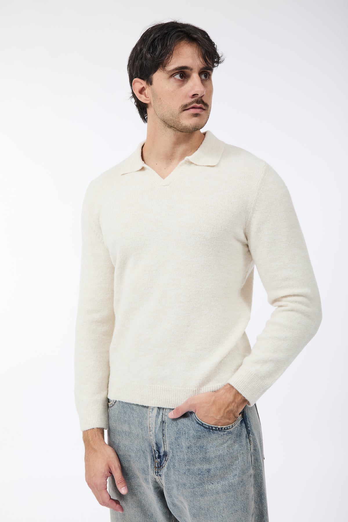 Maglione Alta Tensione Polo Panna