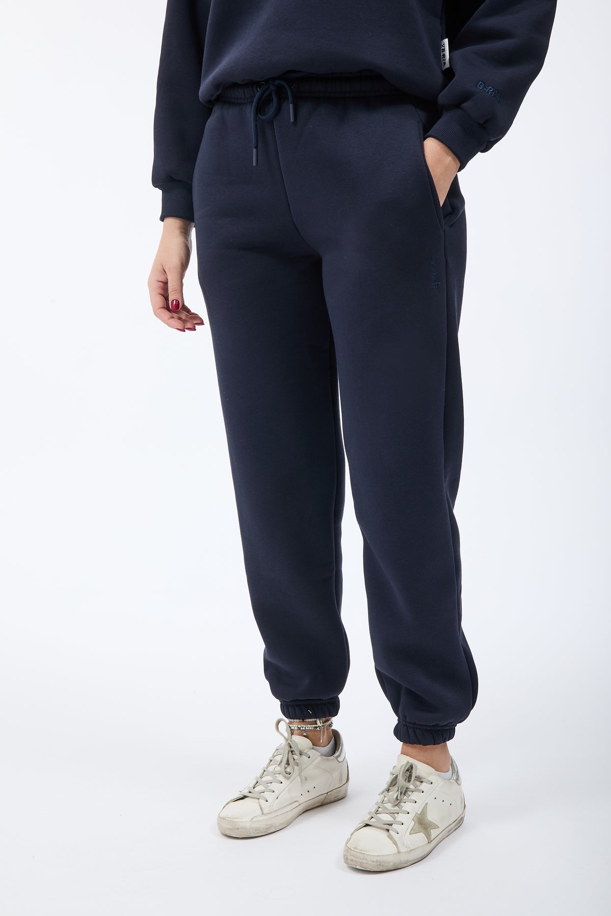 Pantalone Berna Felpa Polsino Blu